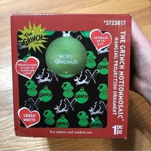 The Grinch Motion Mosaic Hanging Projection Ornament NEW Christmas Green